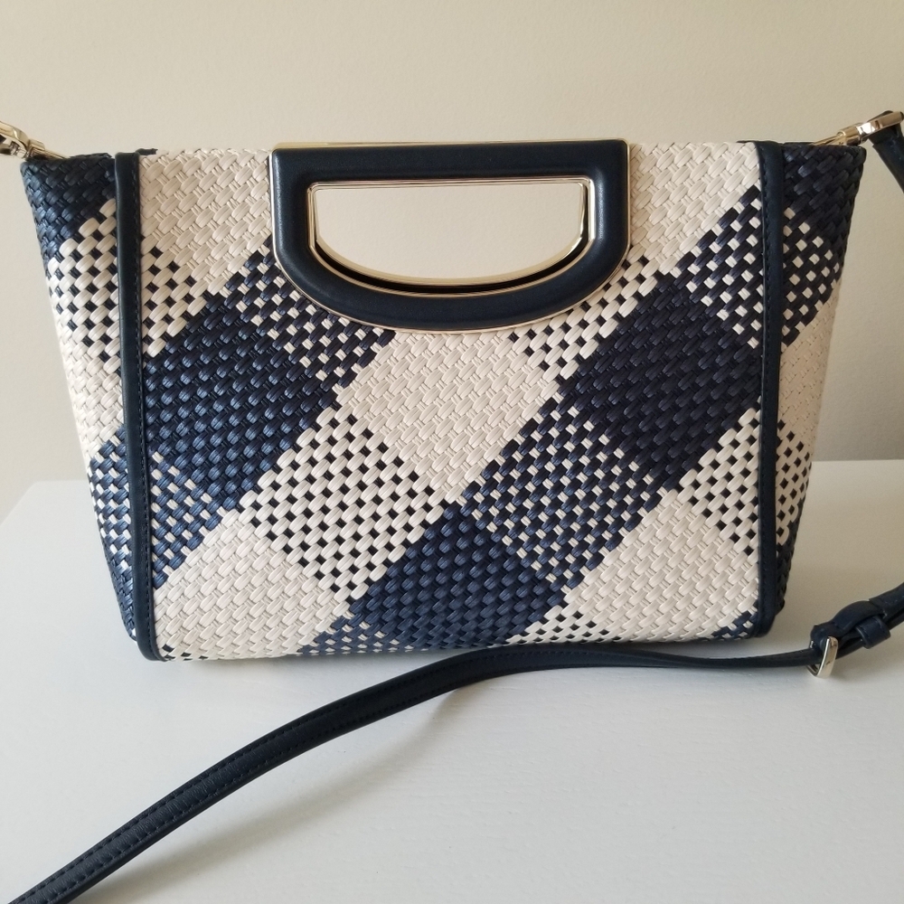 Kate Spade Woven Convertible Clutch Bag Crossbody - Picture 3 of 13